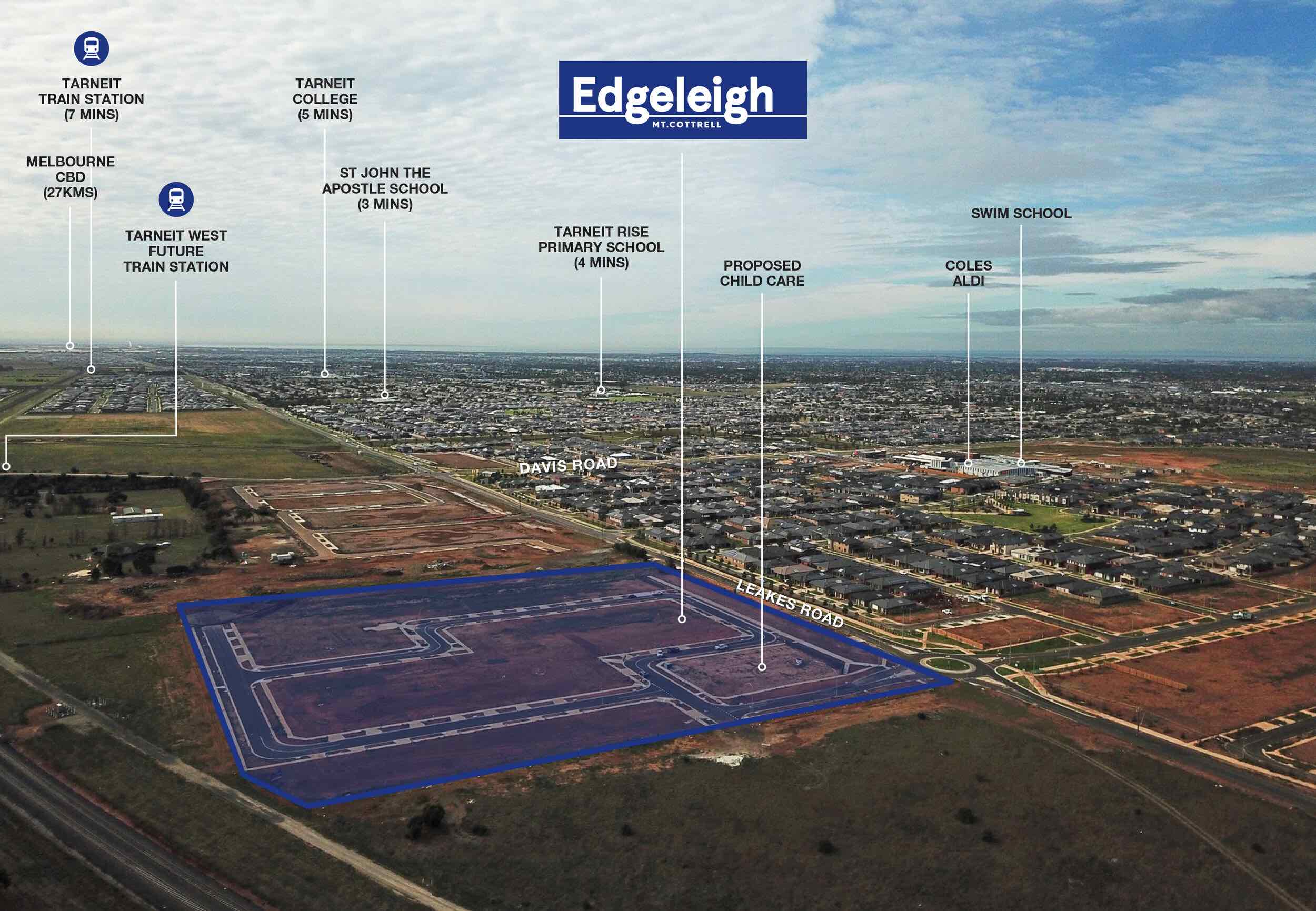Edgeleigh Estate - Mount Cottrell Aerial